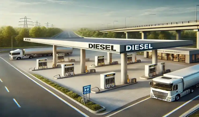 جایگاه سوخت رسانی گازوئیل